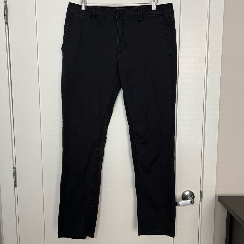 O'Neill Mens Pants Size 36 Black Modern Fit Stretch Chino Cotton Comfort